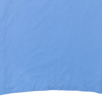 Hugo Boss Men's Blue Pima Cotton Short Sleeve Polo Shirt Size L