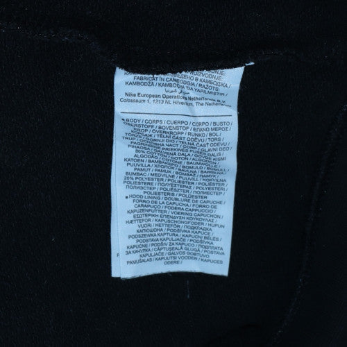 Mens UK Size L Nike Black Pullover Hoodie