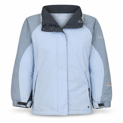 Columbia Womens Blue L Waterproof Ski Jacket Interchange Hooded
