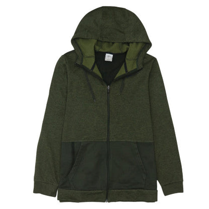 Mens UK Size L Nike Green Full Zip Hoodie