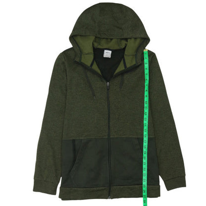 Mens UK Size L Nike Green Full Zip Hoodie