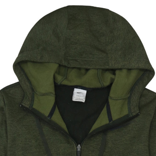 Mens UK Size L Nike Green Full Zip Hoodie
