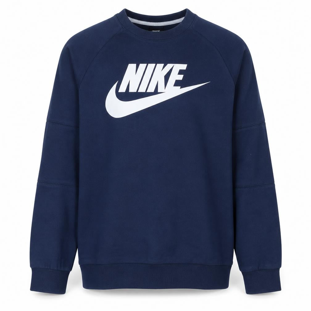 Nike Boys Blue XL Crew Neck Pullover Sweatshirt with Logo Print