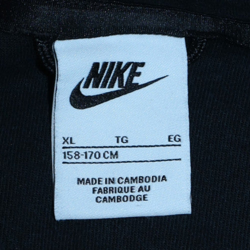 Nike Boys Blue XL Crew Neck Pullover Sweatshirt with Logo Print