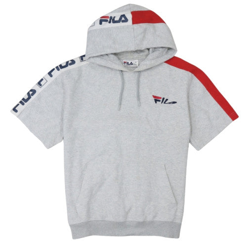 Mens UK Size L FILA Grey Pullover Hoodie