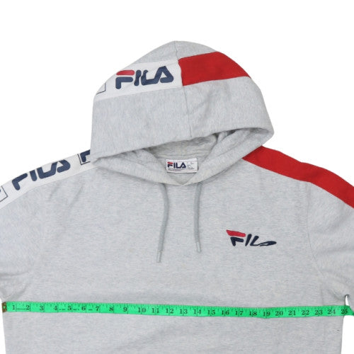 Mens UK Size L FILA Grey Pullover Hoodie