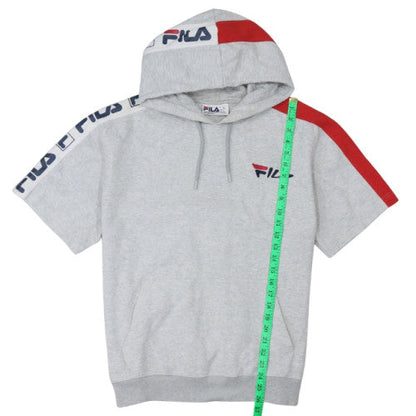 Mens UK Size L FILA Grey Pullover Hoodie