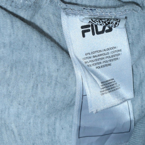 Mens UK Size L FILA Grey Pullover Hoodie