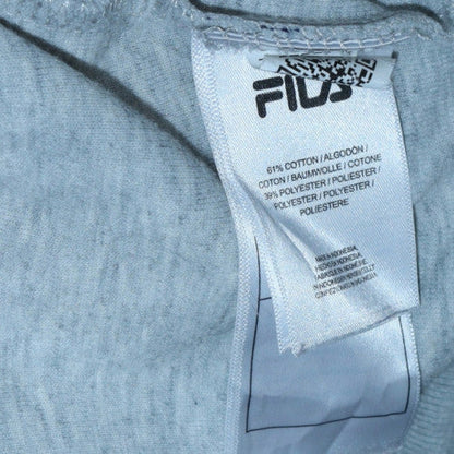 Mens UK Size L FILA Grey Pullover Hoodie
