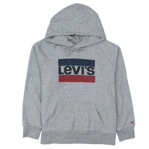 Mens UK Size L Levi's Grey Pullover Hoodie