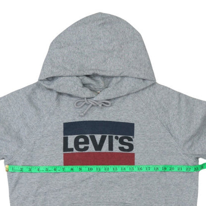 Mens UK Size L Levi's Grey Pullover Hoodie