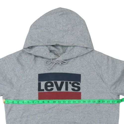 Mens UK Size L Levi's Grey Pullover Hoodie