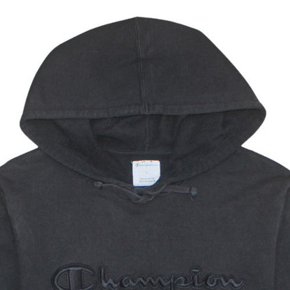 Mens UK Size L Champion Black Pullover Hoodie