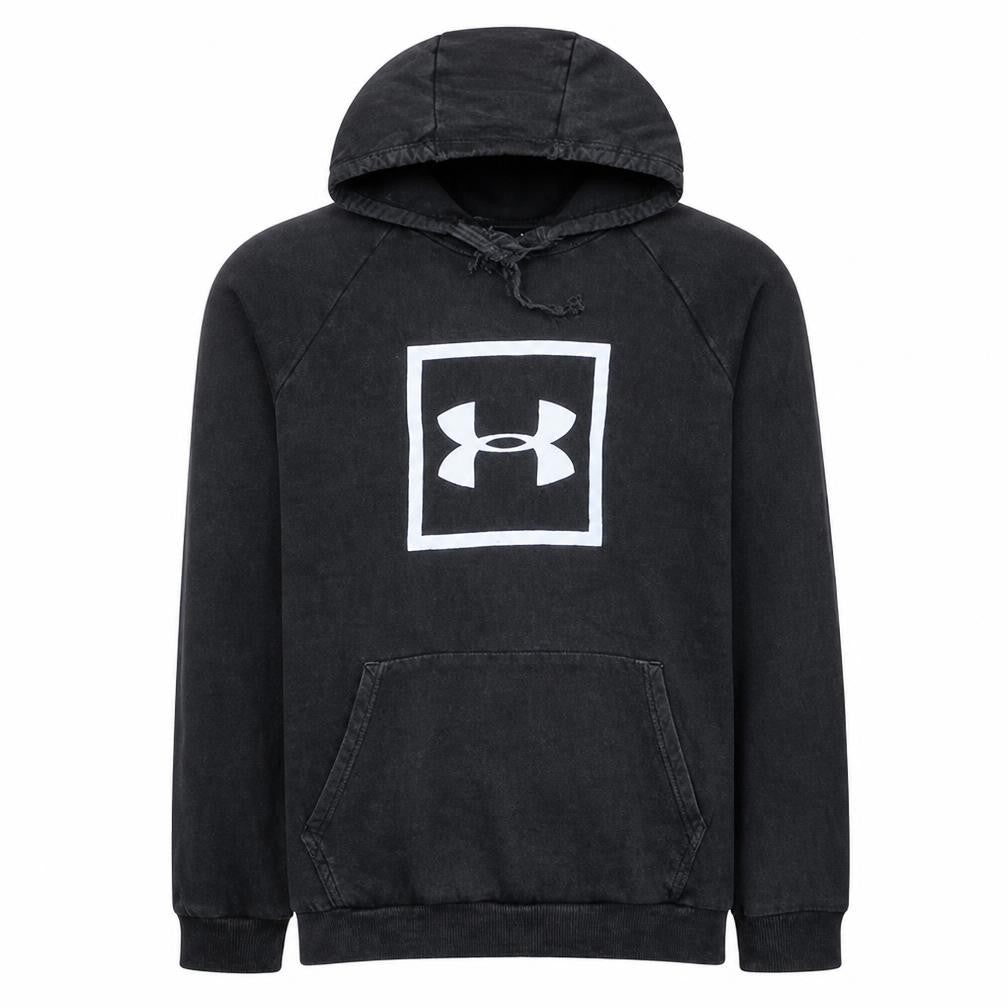 Mens UK Size L Under Armour Black Pullover Hoodie