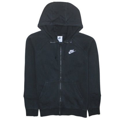 Womens UK Size S Nike Black Full Zip Hoodie