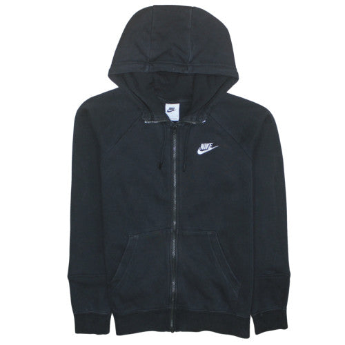 Womens UK Size S Nike Black Full Zip Hoodie