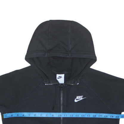 Womens UK Size S Nike Black Full Zip Hoodie