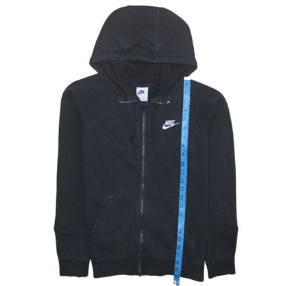 Womens UK Size S Nike Black Full Zip Hoodie