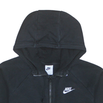 Womens UK Size S Nike Black Full Zip Hoodie