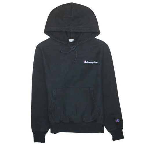 Mens UK Size S Champion Black Pullover Hoodie