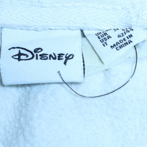 Womens UK Size S Disney White Pullover Hoodie