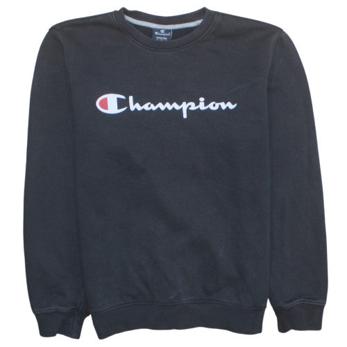 Mens UK Size M Champion Black Pullover Sweatshirt