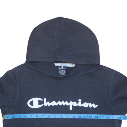 Mens UK Size XS Champion Black Pullover Hoodie