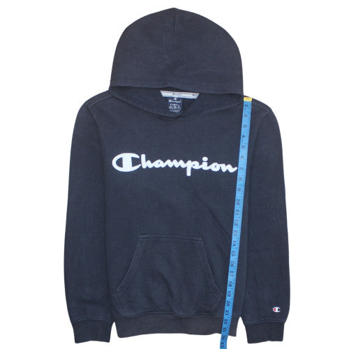 Mens UK Size XS Champion Black Pullover Hoodie