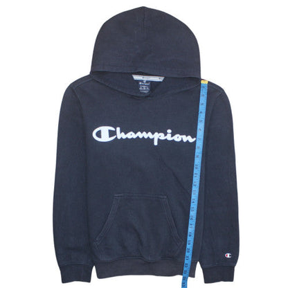 Mens UK Size XS Champion Black Pullover Hoodie