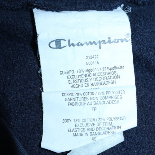 Mens UK Size XS Champion Black Pullover Hoodie
