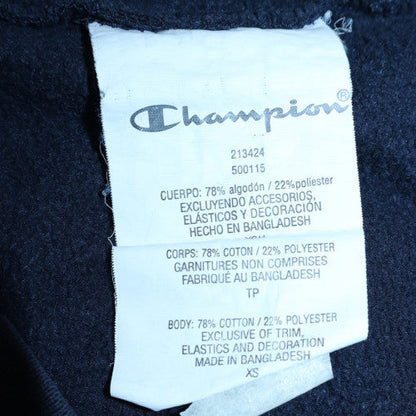 Mens UK Size XS Champion Black Pullover Hoodie