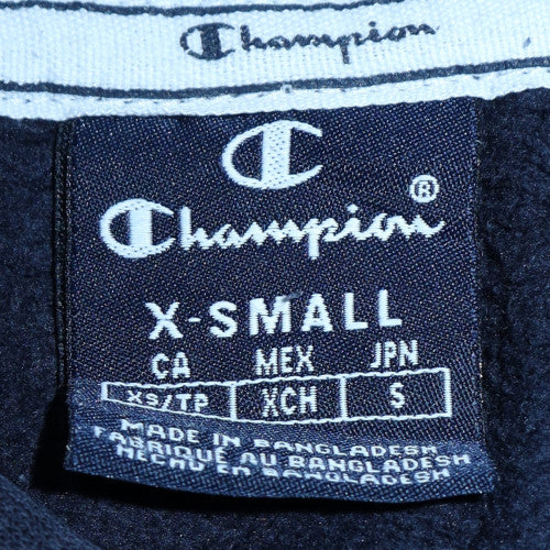 Mens UK Size XS Champion Black Pullover Hoodie