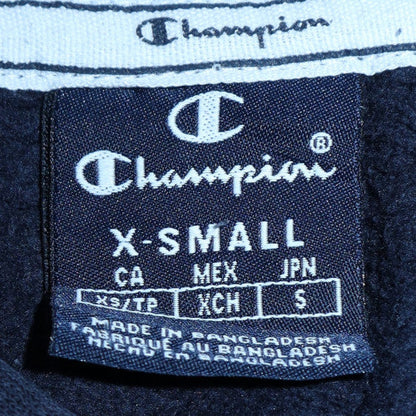 Mens UK Size XS Champion Black Pullover Hoodie