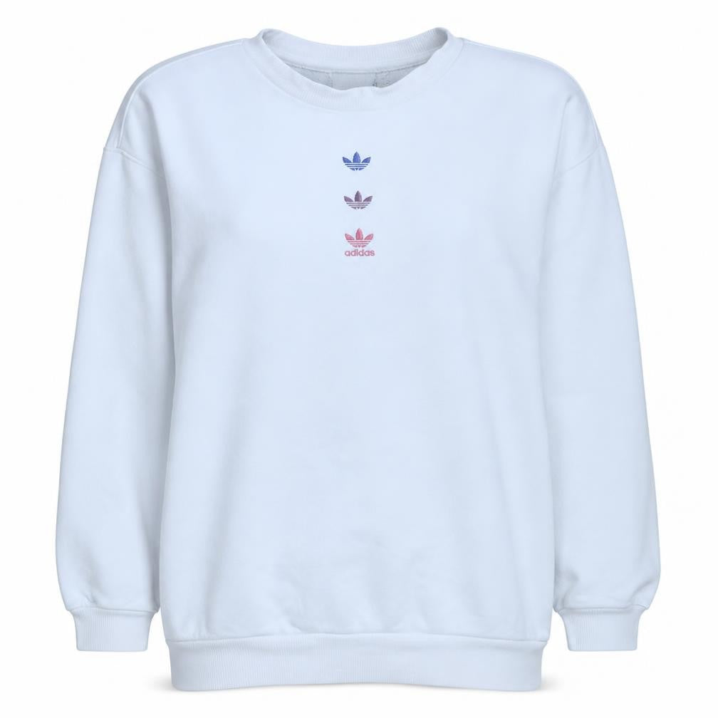 Womens UK Size XL Adidas White Pullover Sweatshirt