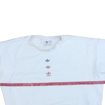 Womens UK Size XL Adidas White Pullover Sweatshirt