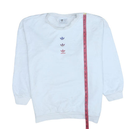 Womens UK Size XL Adidas White Pullover Sweatshirt