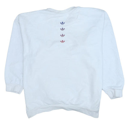 Womens UK Size XL Adidas White Pullover Sweatshirt