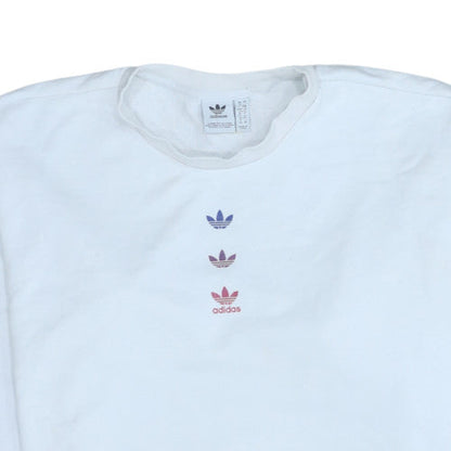 Womens UK Size XL Adidas White Pullover Sweatshirt