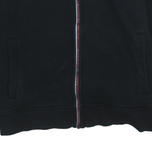 Mens UK Size M U.S. Polo Assn. Black Full Zip Hoodie
