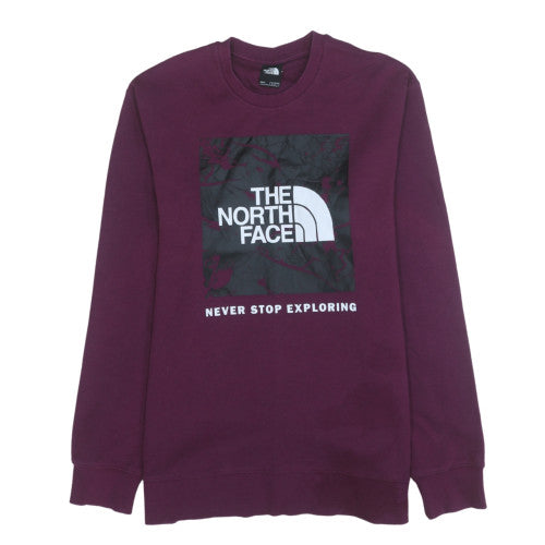 Mens UK Size M The North Face Purple Pullover Sweatshirt