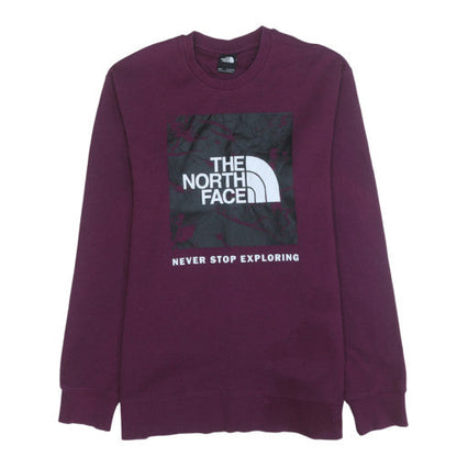 Mens UK Size M The North Face Purple Pullover Sweatshirt