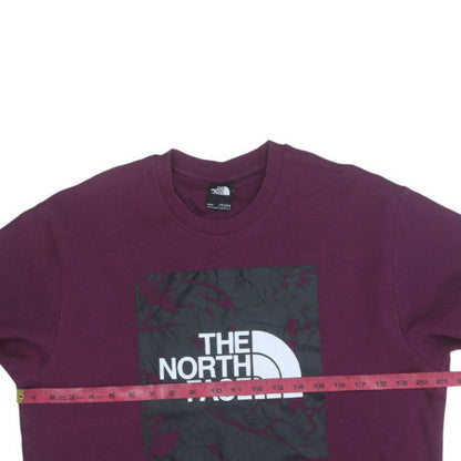 Mens UK Size M The North Face Purple Pullover Sweatshirt