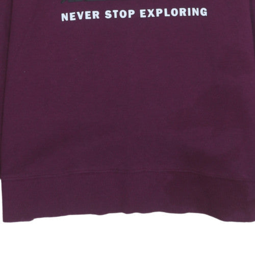 Mens UK Size M The North Face Purple Pullover Sweatshirt