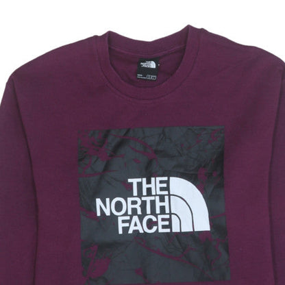 Mens UK Size M The North Face Purple Pullover Sweatshirt
