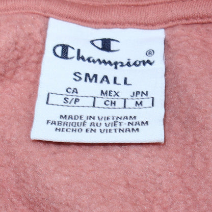 Womens UK Size S Champion Pink Pullover Hoodie