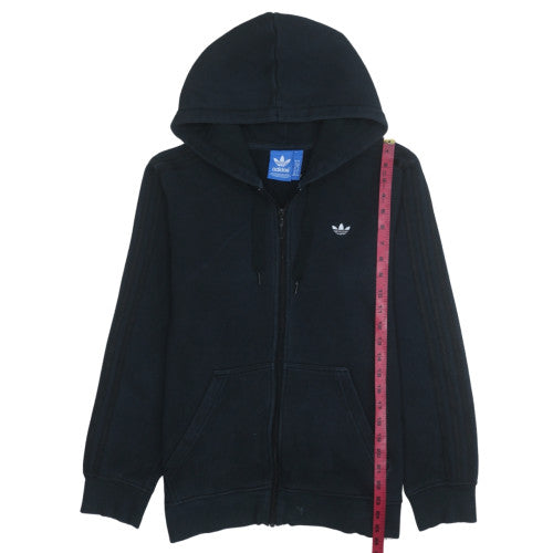 Mens UK Size M adidas Black Full Zip Hoodie
