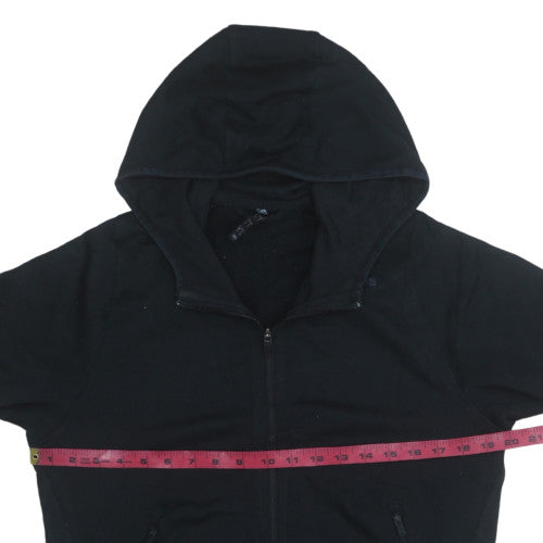 Womens UK Size S Adidas Black Full Zip Hoodie