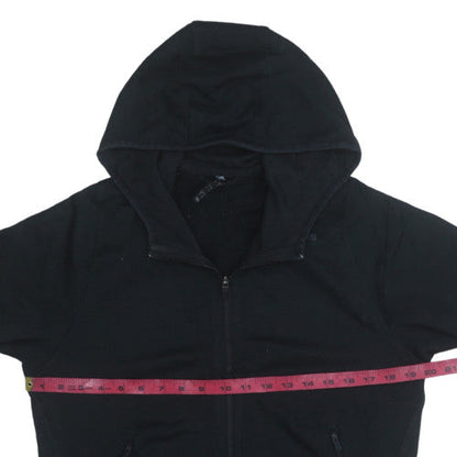 Womens UK Size S Adidas Black Full Zip Hoodie