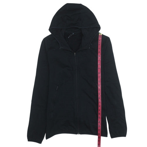 Womens UK Size S Adidas Black Full Zip Hoodie