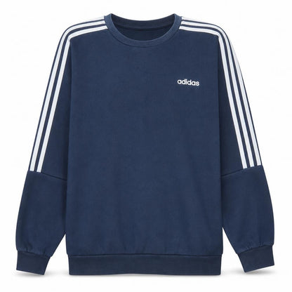 Mens UK Size L Adidas Blue Pullover Sweatshirt